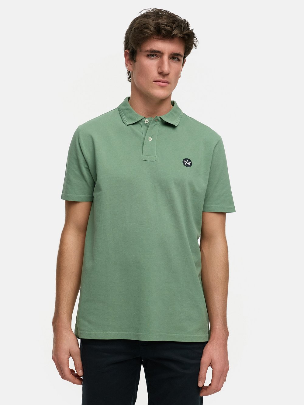 Thumbnail - Kronstadt Poloshirt Herren Baumwolle grün, L