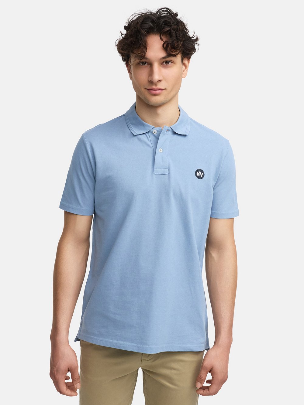 Kronstadt Poloshirt Herren Baumwolle blau, XXL