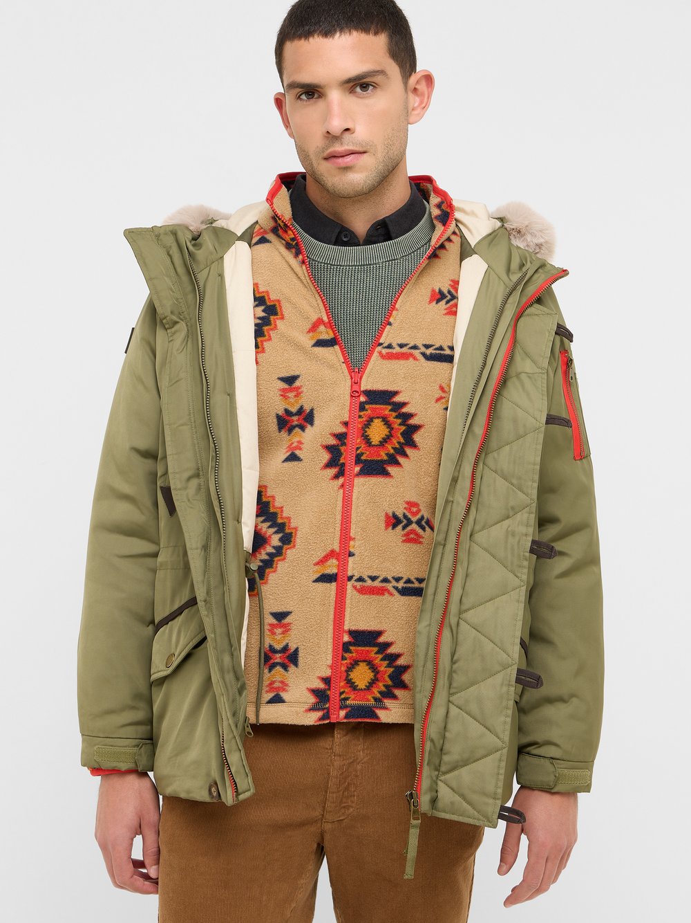 Mustang Parka Herren grün, M