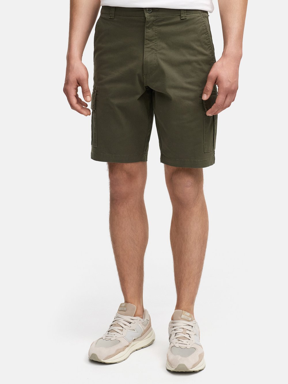 Thumbnail - Kronstadt Shorts Cargo Herren Baumwolle grün, M