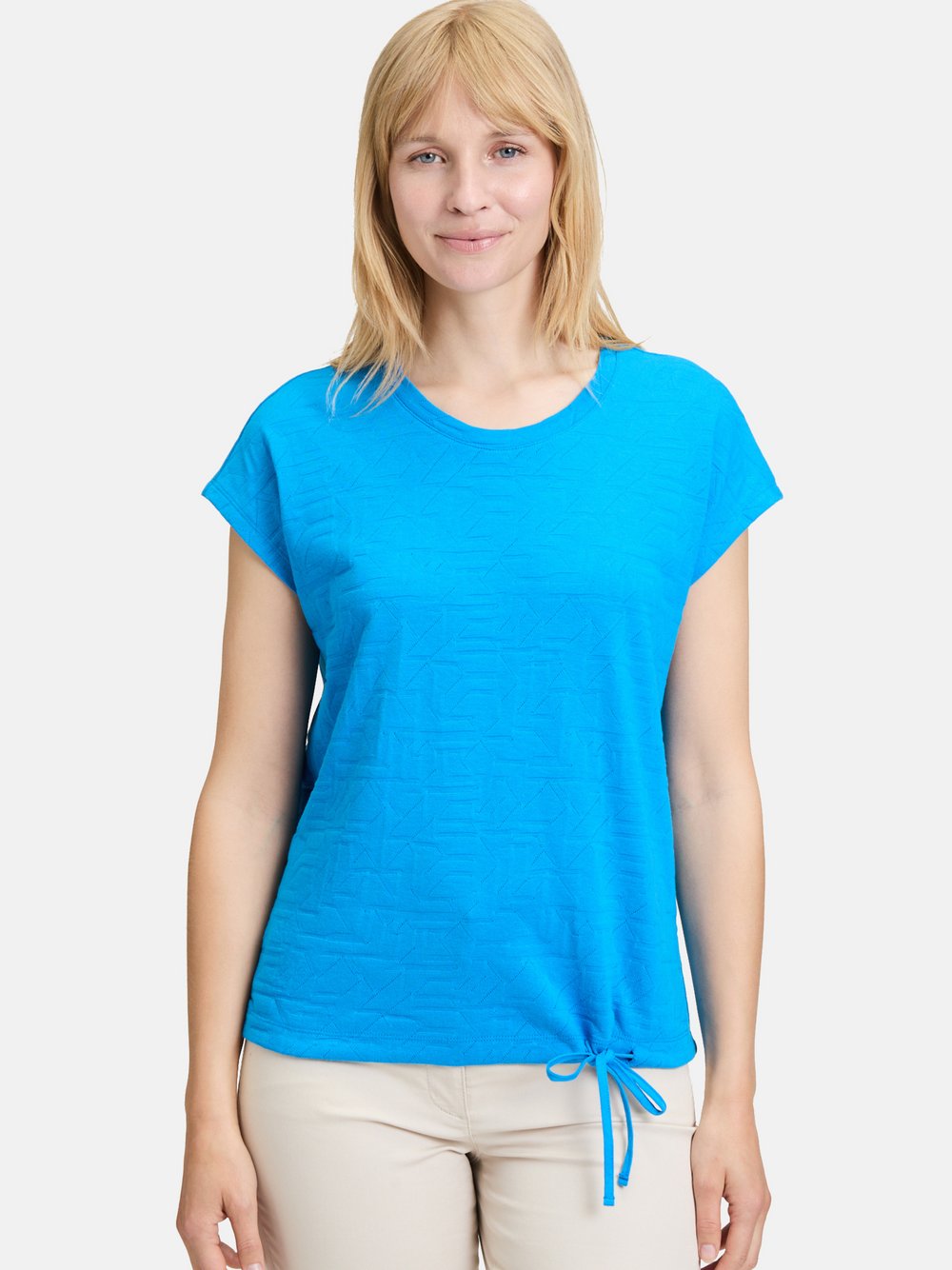 Betty Barclay Strukturshirt Damen Baumwolle blau, 36