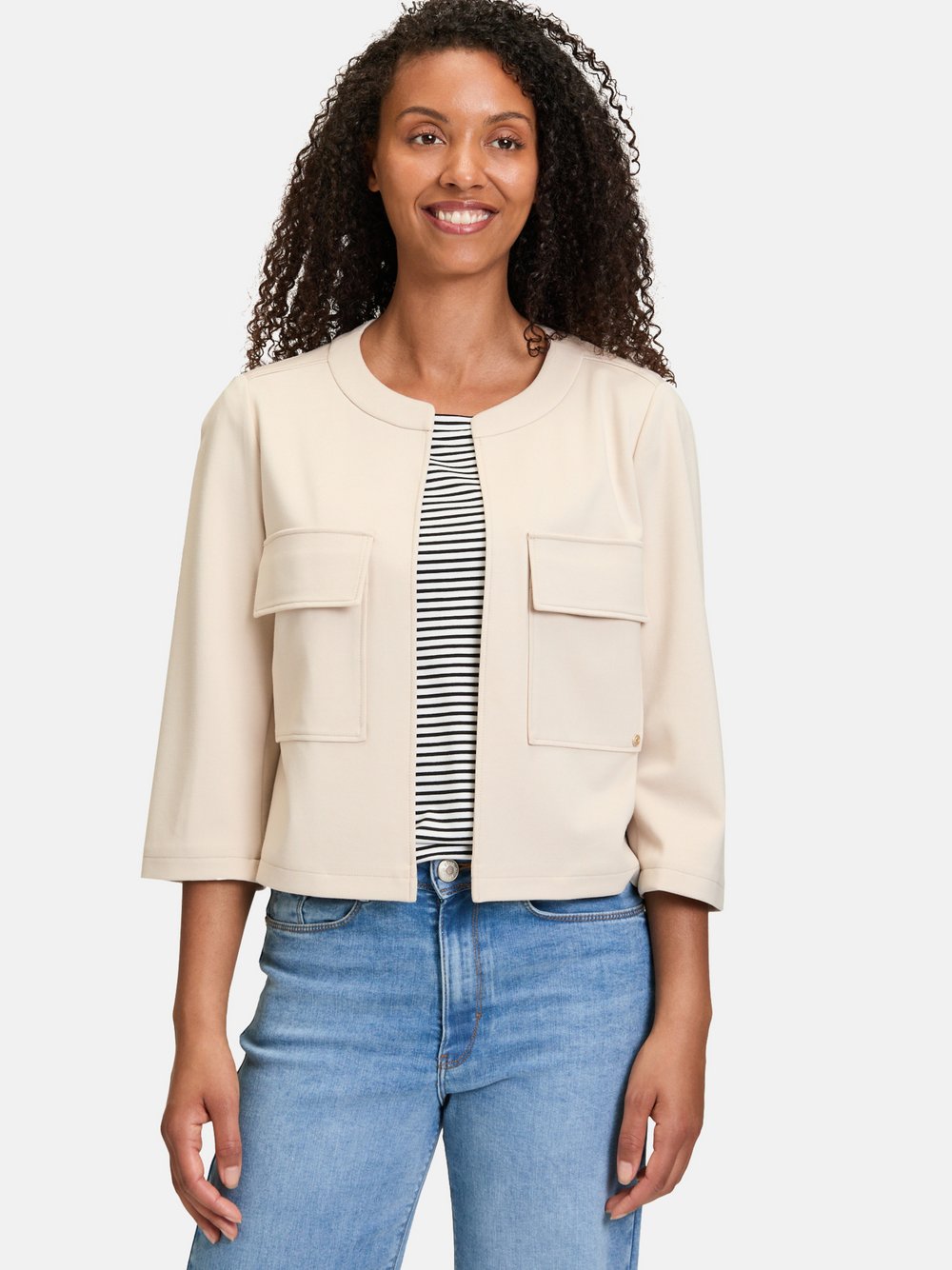 Betty & Co Casual-Jacke Damen Viskose beige, 40