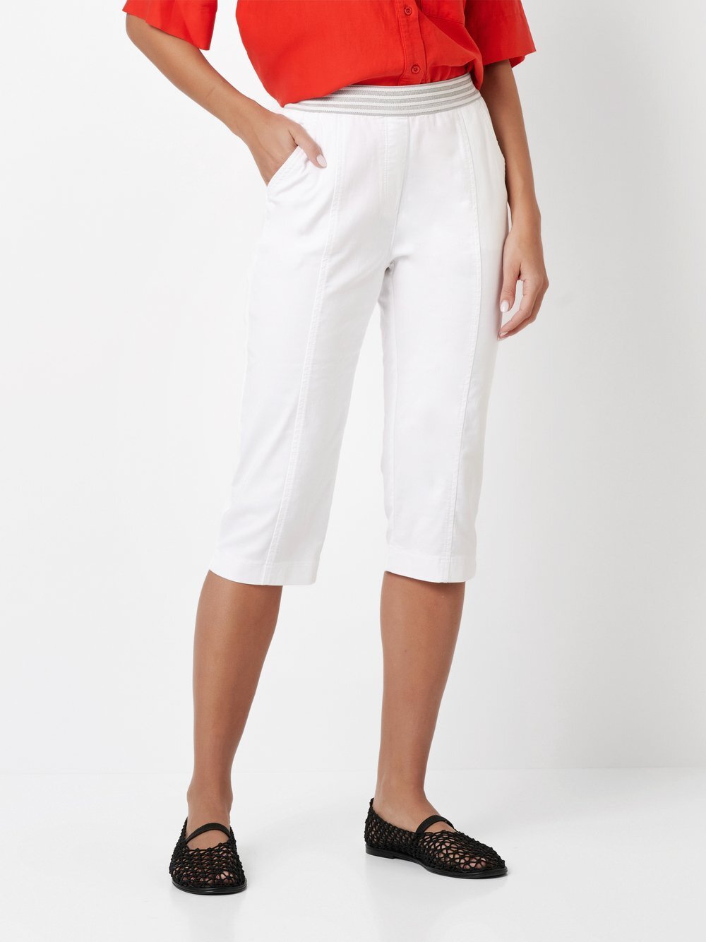TONI Hose Damen Baumwolle weiß, 36