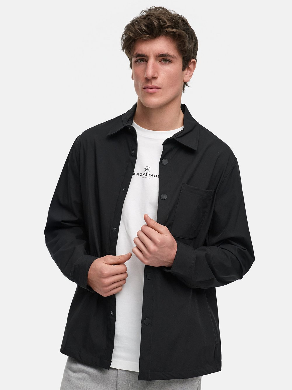 Kronstadt Übergangsjacke Herren Polyamid schwarz, XL
