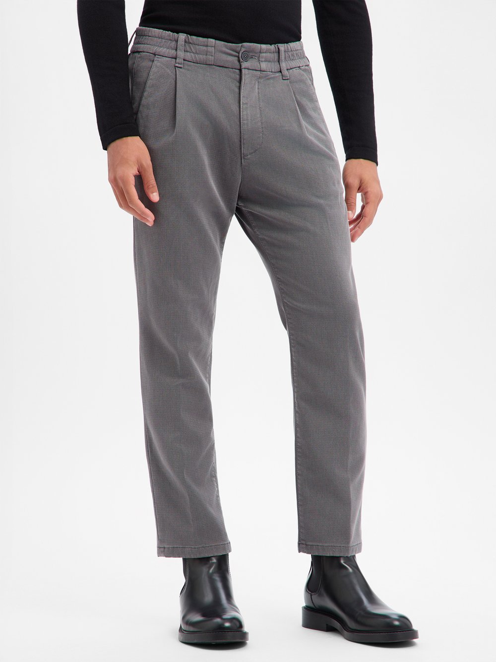 Drykorn Bundfaltenhose Herren Baumwolle grau, 31-34