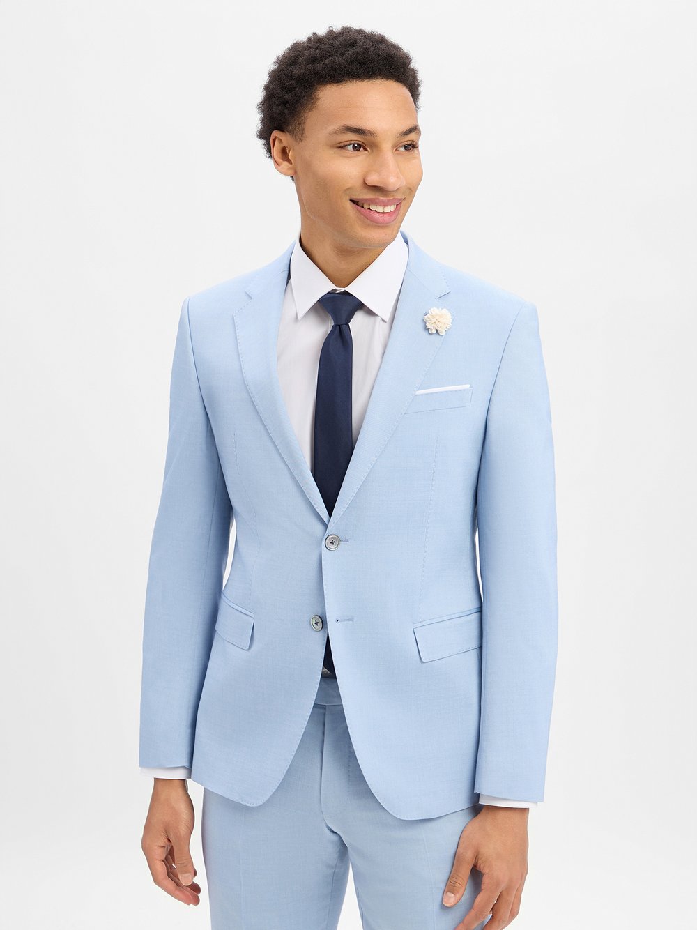 Thumbnail - JOOP! Baukasten-Sakko mit Woll-Anteil Herren Slim Fit Stretch blau, 48