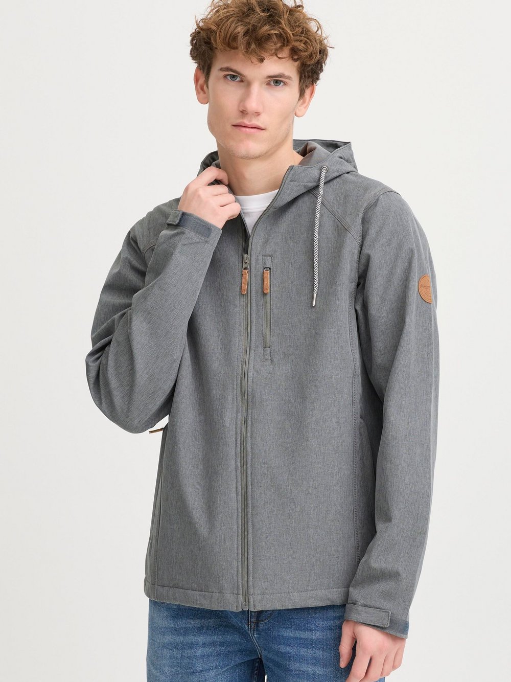 North Bend Softshelljacke Herren grau meliert, XXXL