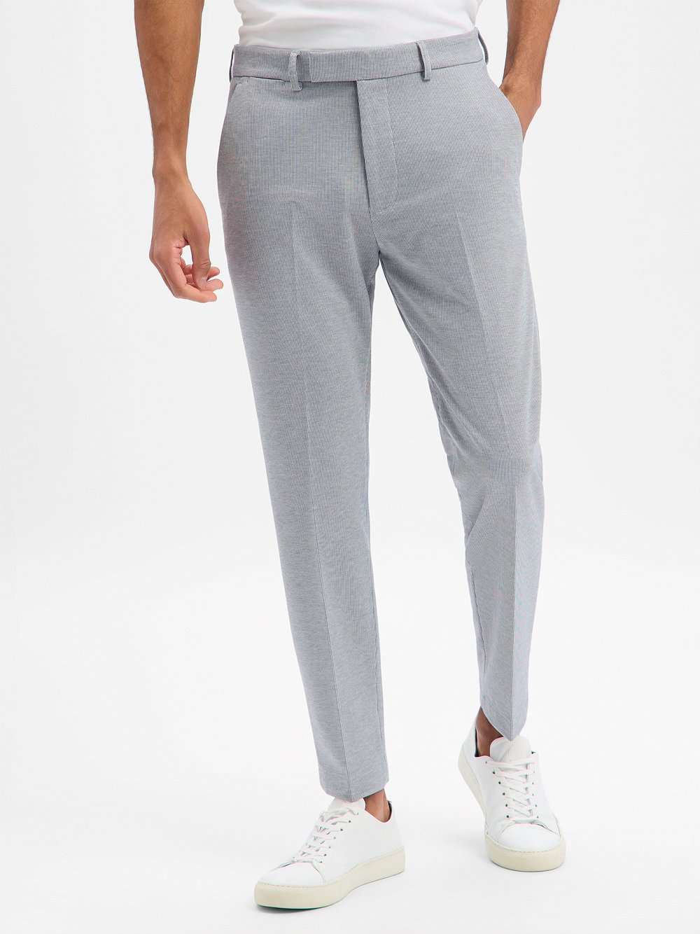 Cinque Baukasten-Hose Herren Regular Fit grau strukturiert, 52