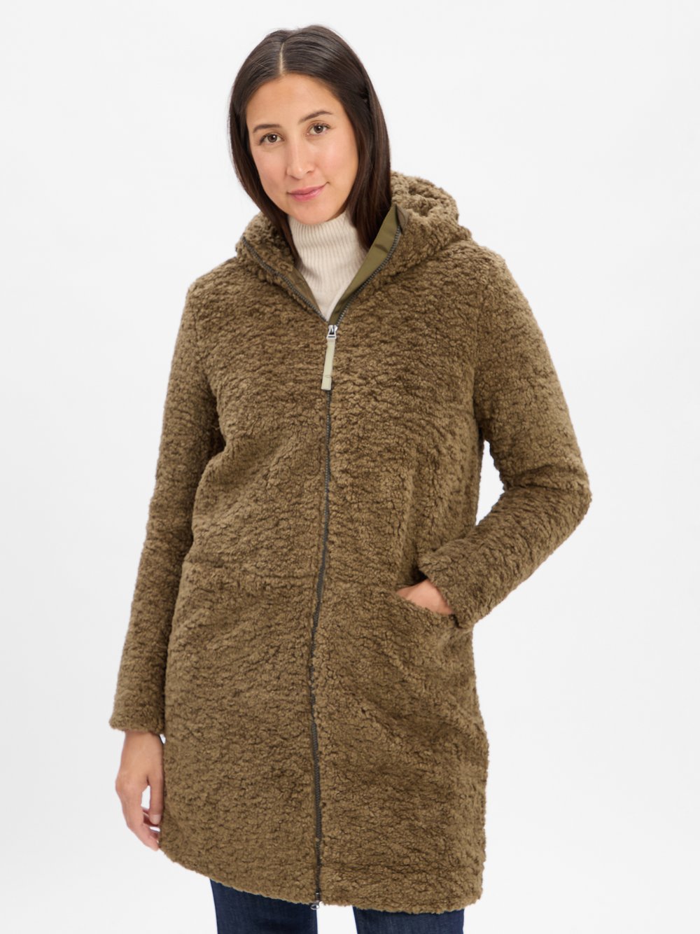 Thumbnail - Camel Active Teddymantel Damen grün, 38