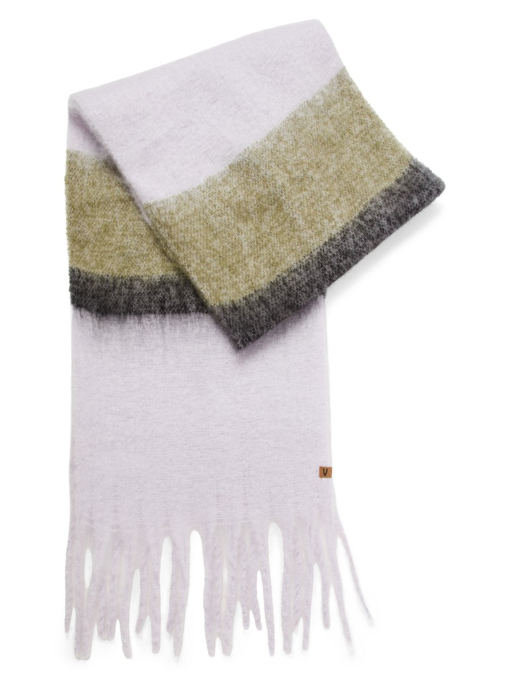 Camel Active Fransenschal Damen mehrfarbig gestreift, ONE SIZE