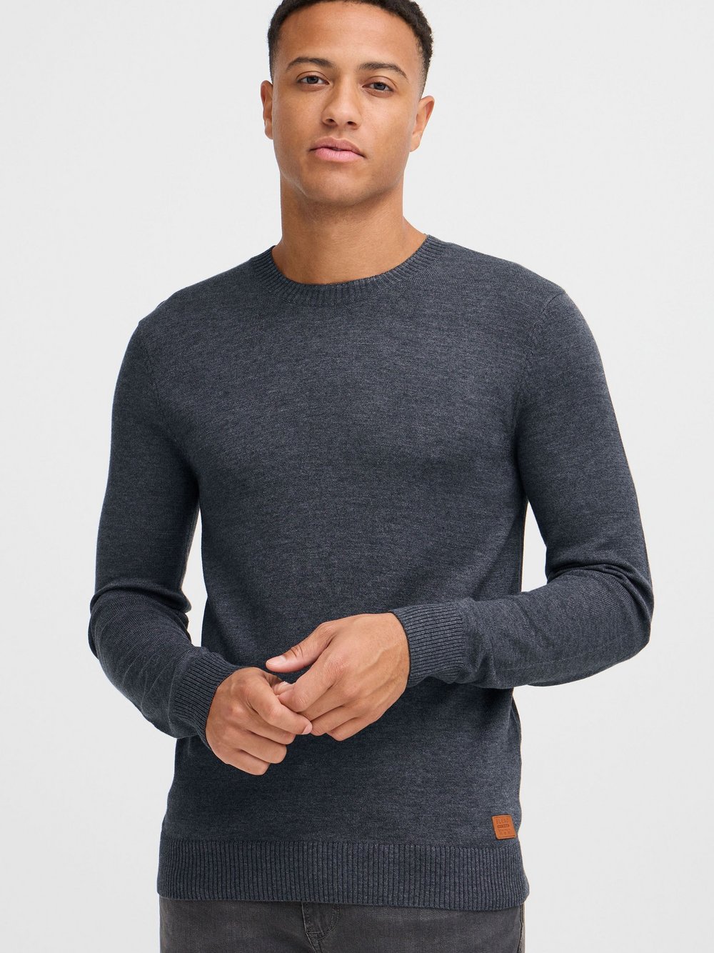 Thumbnail - BLEND Strickpullover Herren Baumwolle blau, XL