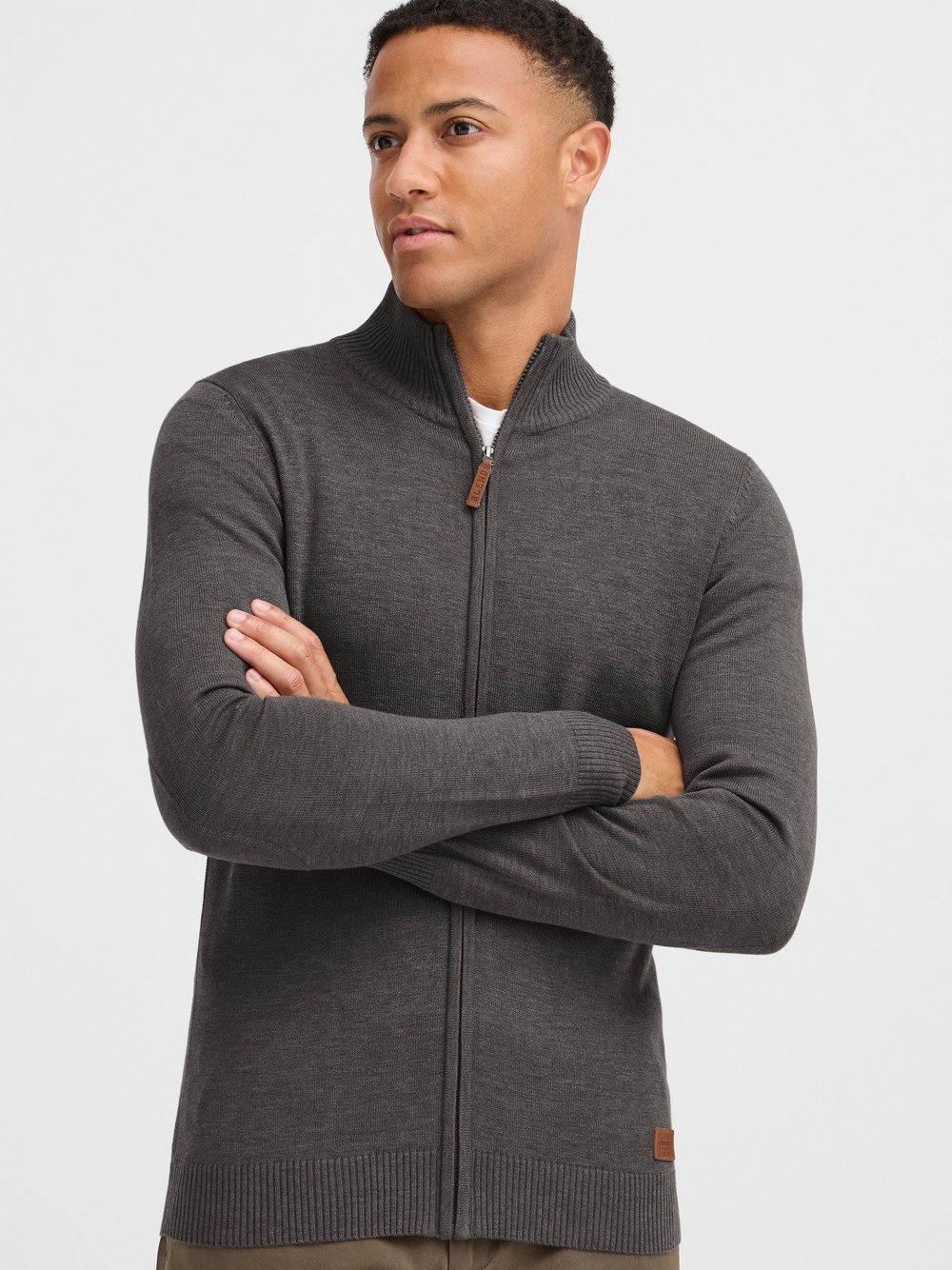 Thumbnail - BLEND Strickjacke Herren Baumwolle grau, XXL