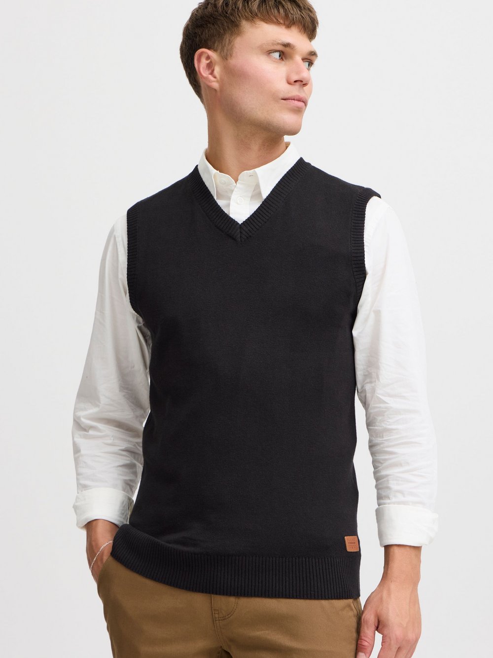 Thumbnail - BLEND Pullunder Herren Baumwolle schwarz, M