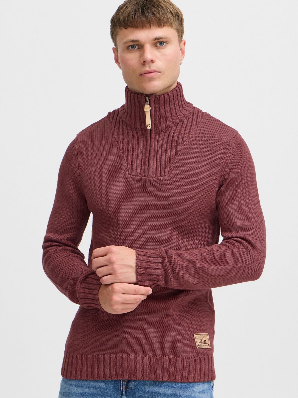 Solid Troyer Herren Baumwolle rot, XL