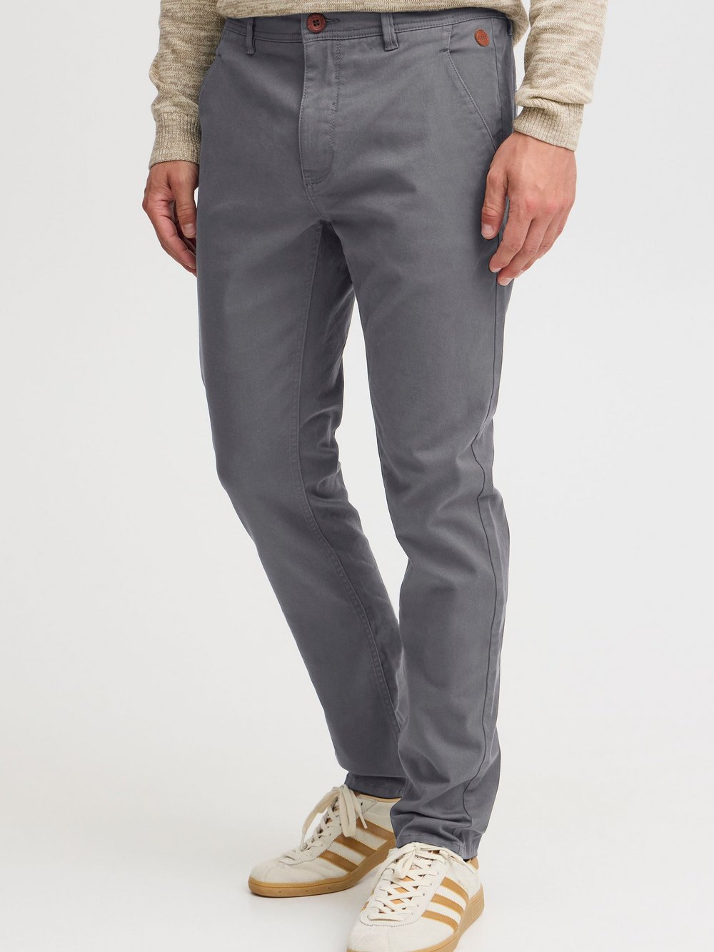Thumbnail - BLEND Chinohose Herren Baumwolle grau, 30-34
