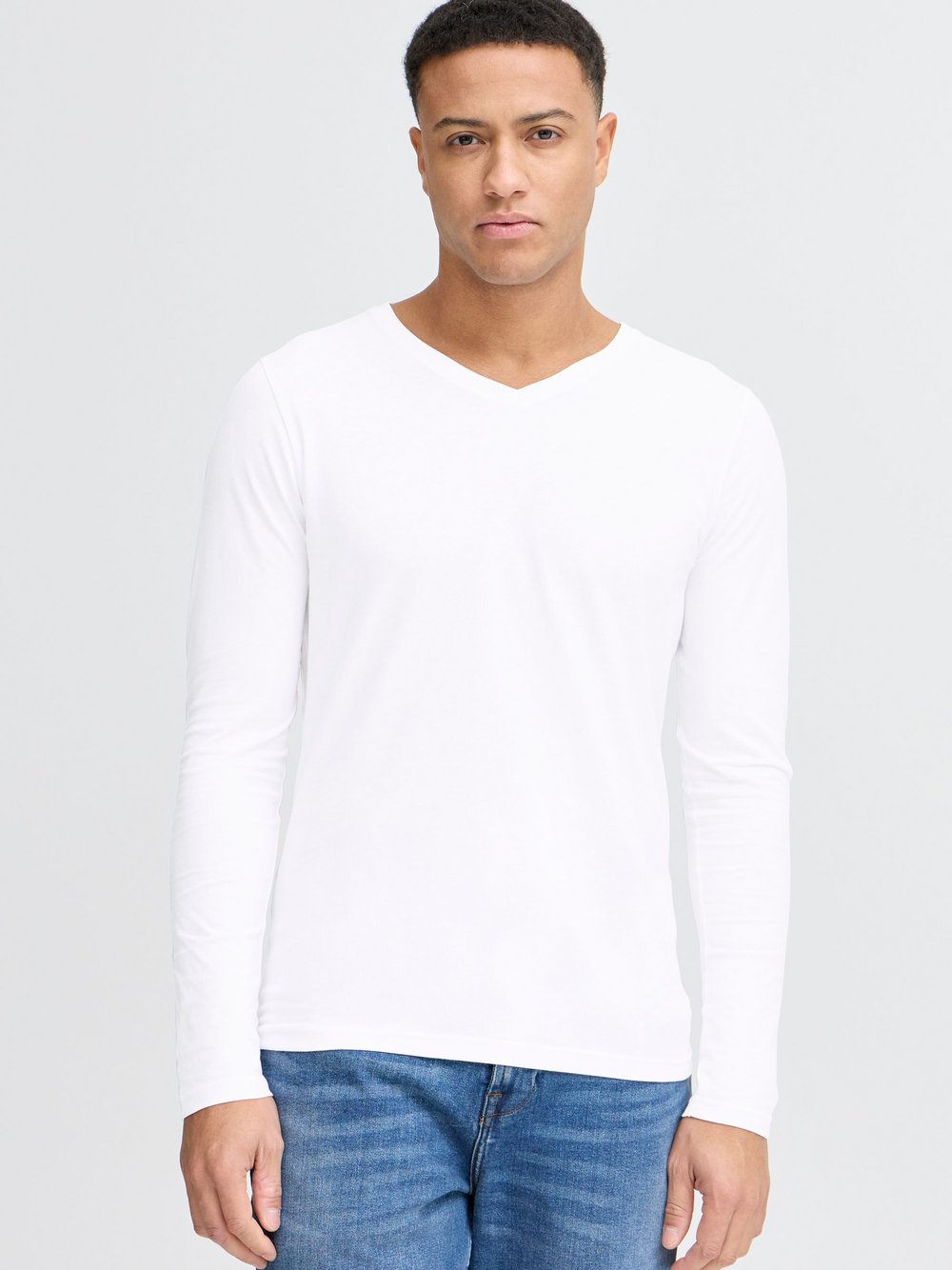 Thumbnail - Solid Langarmshirt Herren Baumwolle mehrfarbig, XL