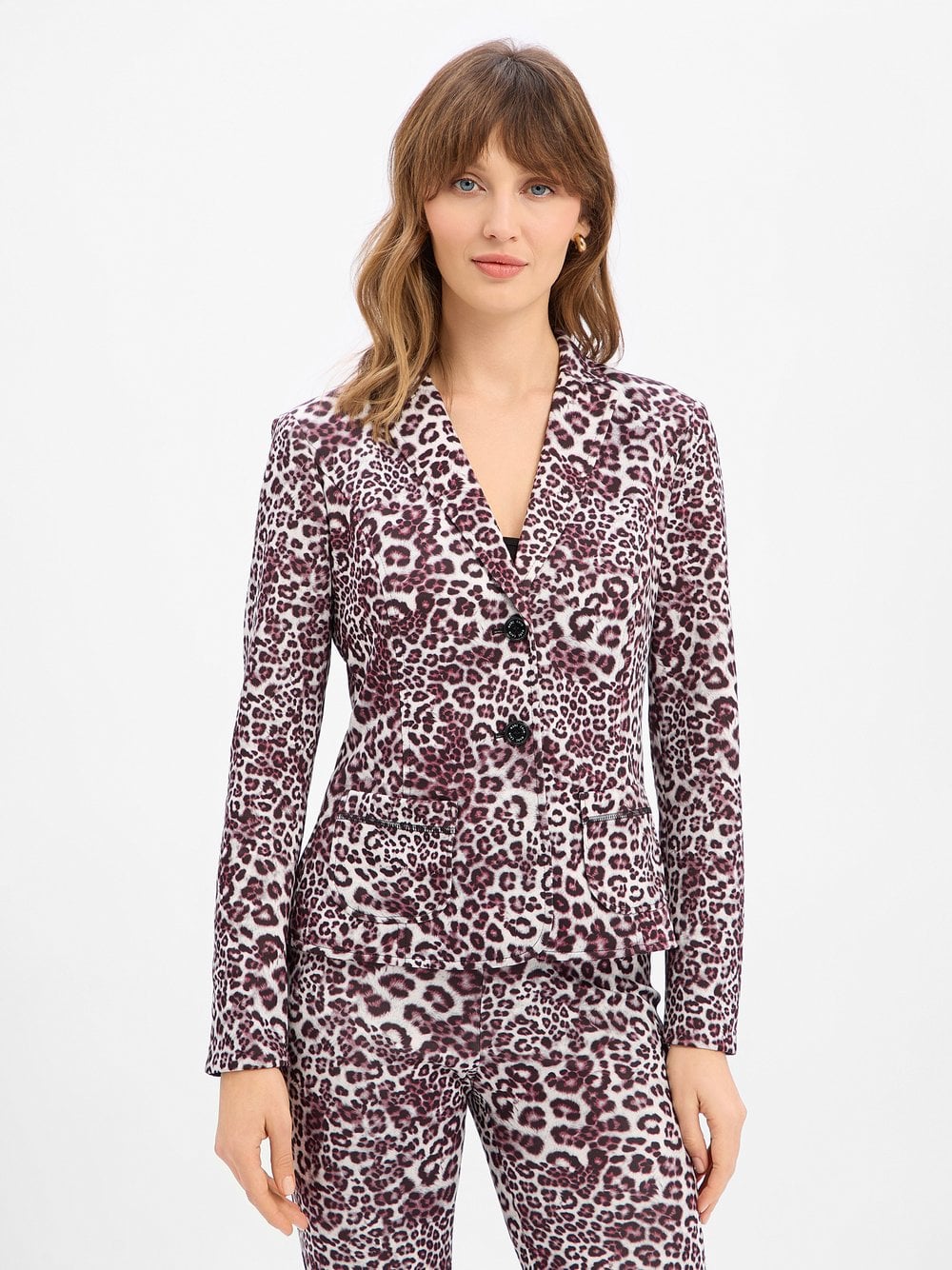 Marc Cain Sweatblazer Damen mehrfarbig gemustert, 36