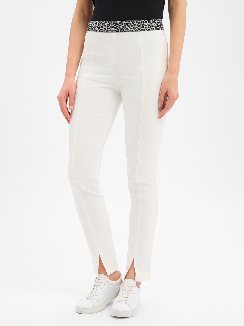 Marc Cain Hose Damen Baumwolle weiß, 42