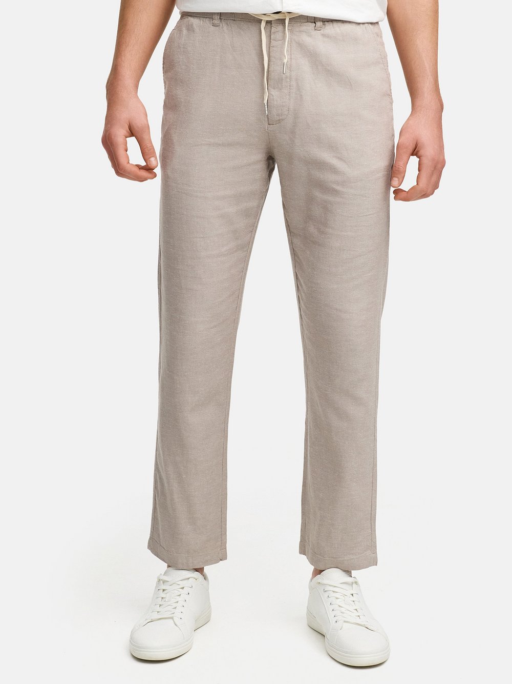 Kronstadt Chinohose Herren Leinen beige, S