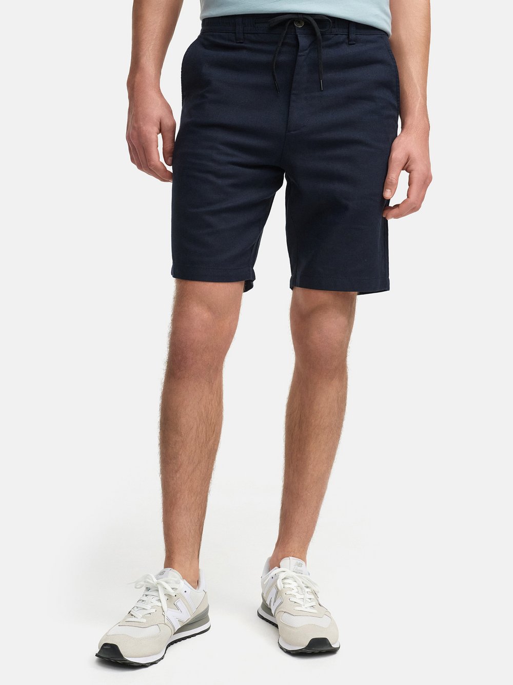 Kronstadt Shorts Chino Herren Leinen blau, M