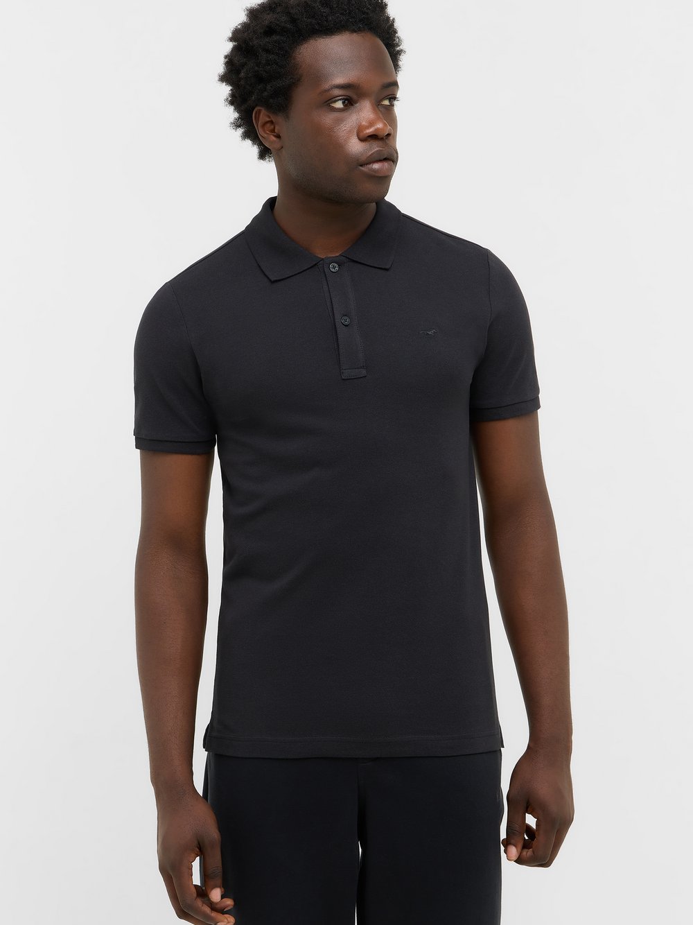 Mustang Polo Herren Baumwolle grau, XXL