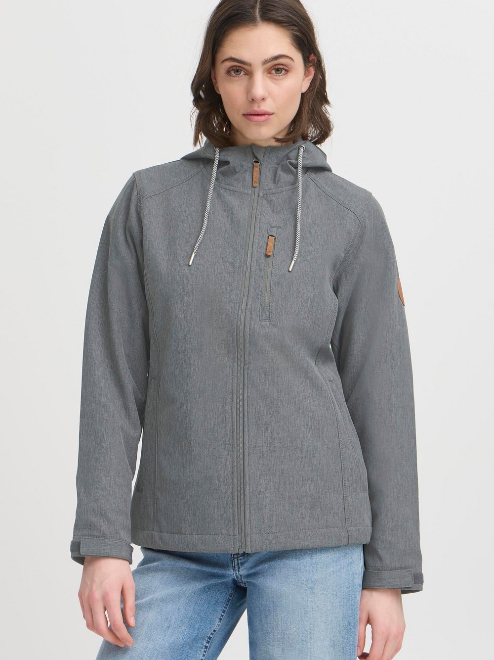 North Bend Softshelljacke Damen grau meliert, 44