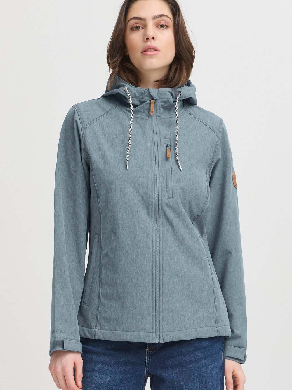 North Bend Softshelljacke Damen blau meliert, 40
