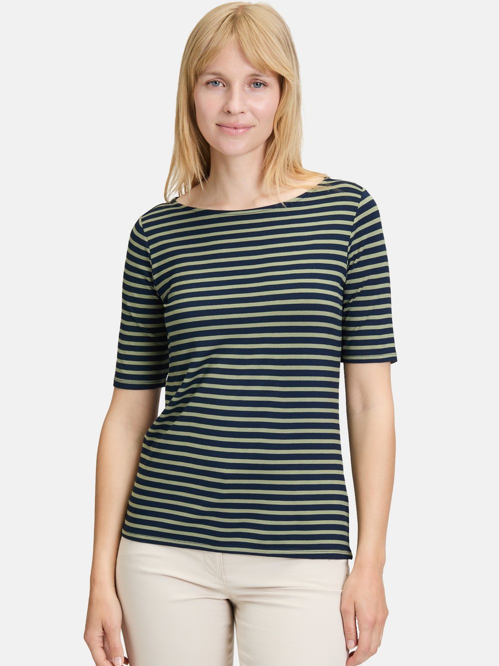 Betty Barclay Ringelshirt Damen Viskose blau gestreift, 38