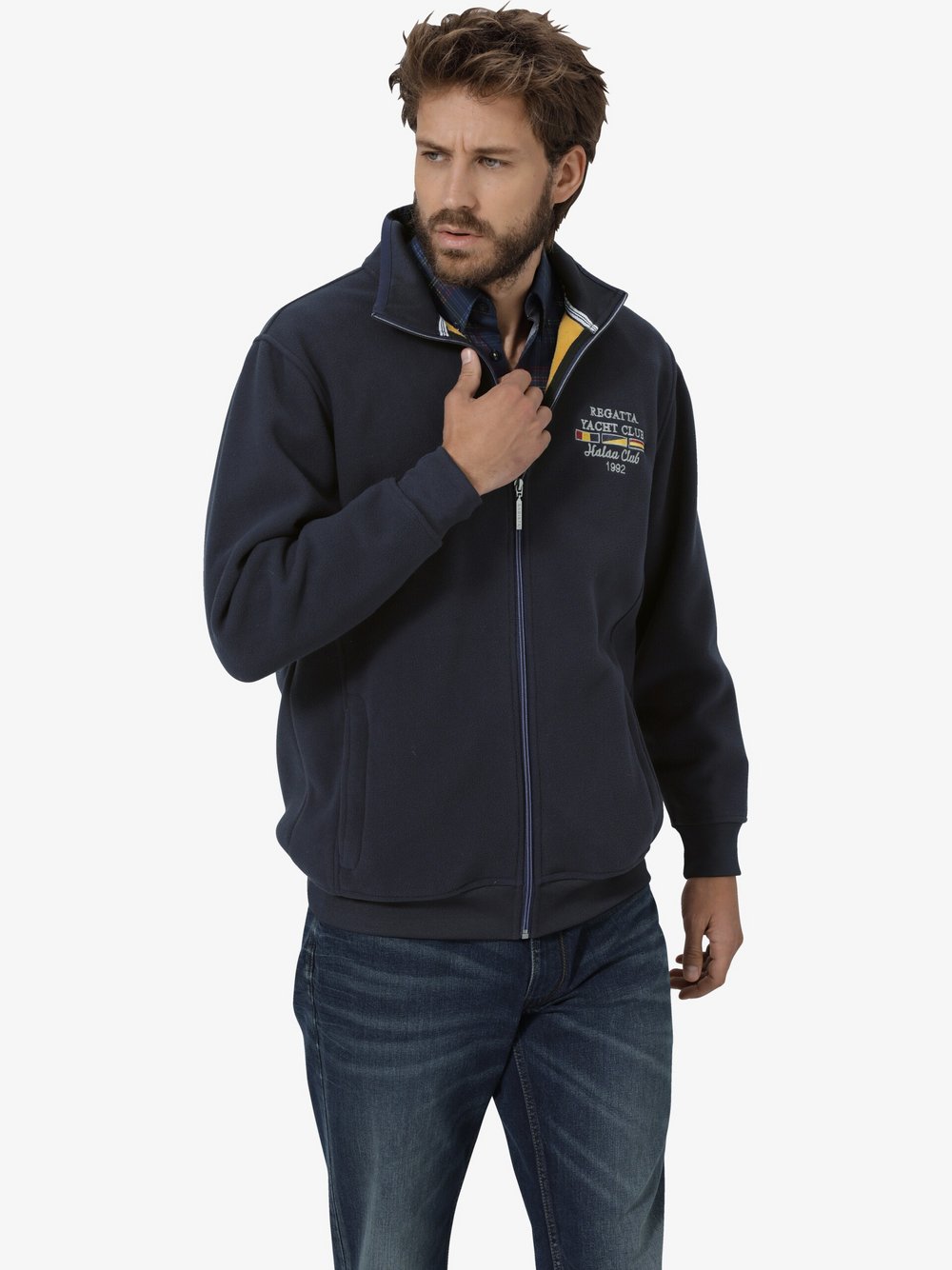 Thumbnail - BABISTA Fleecejacke Herren blau, L