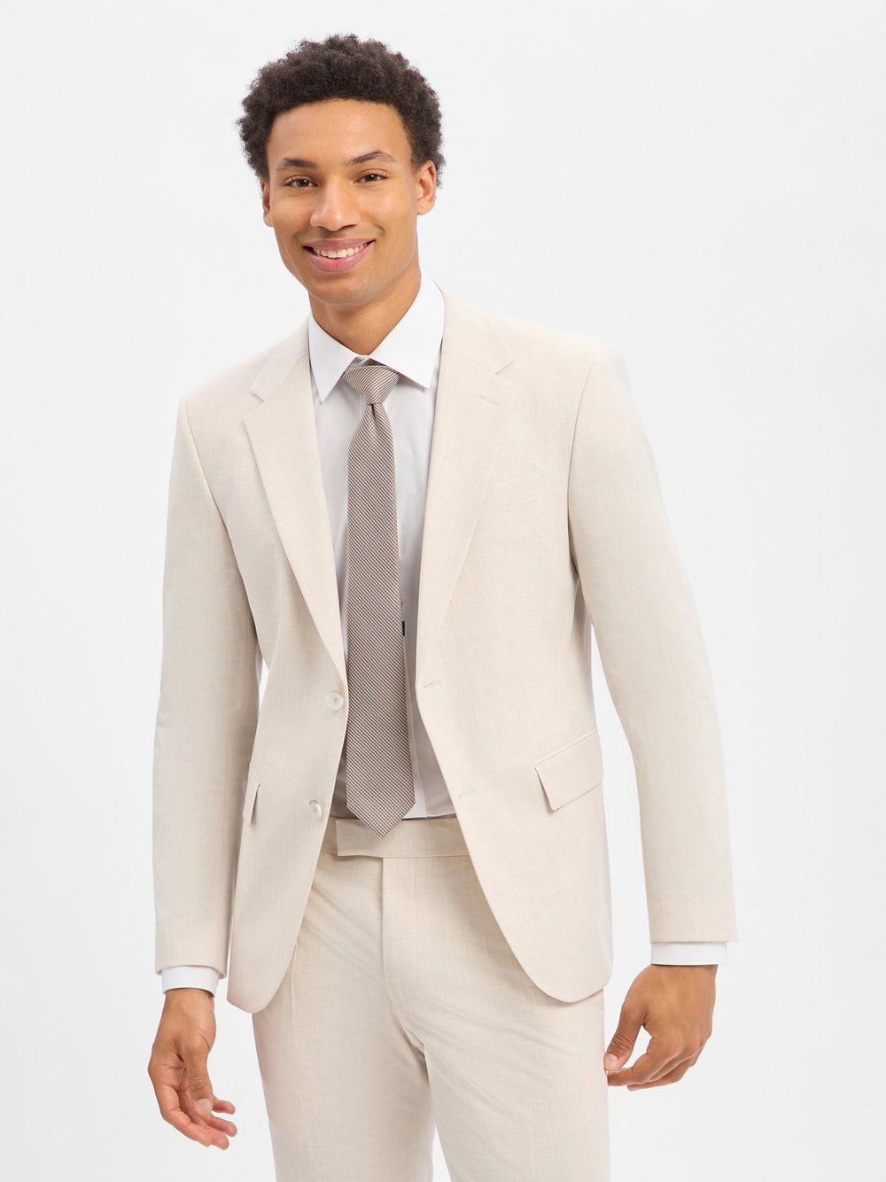 Thumbnail - Strellson Baukasten-Sakko Herren Slim Fit beige, 50