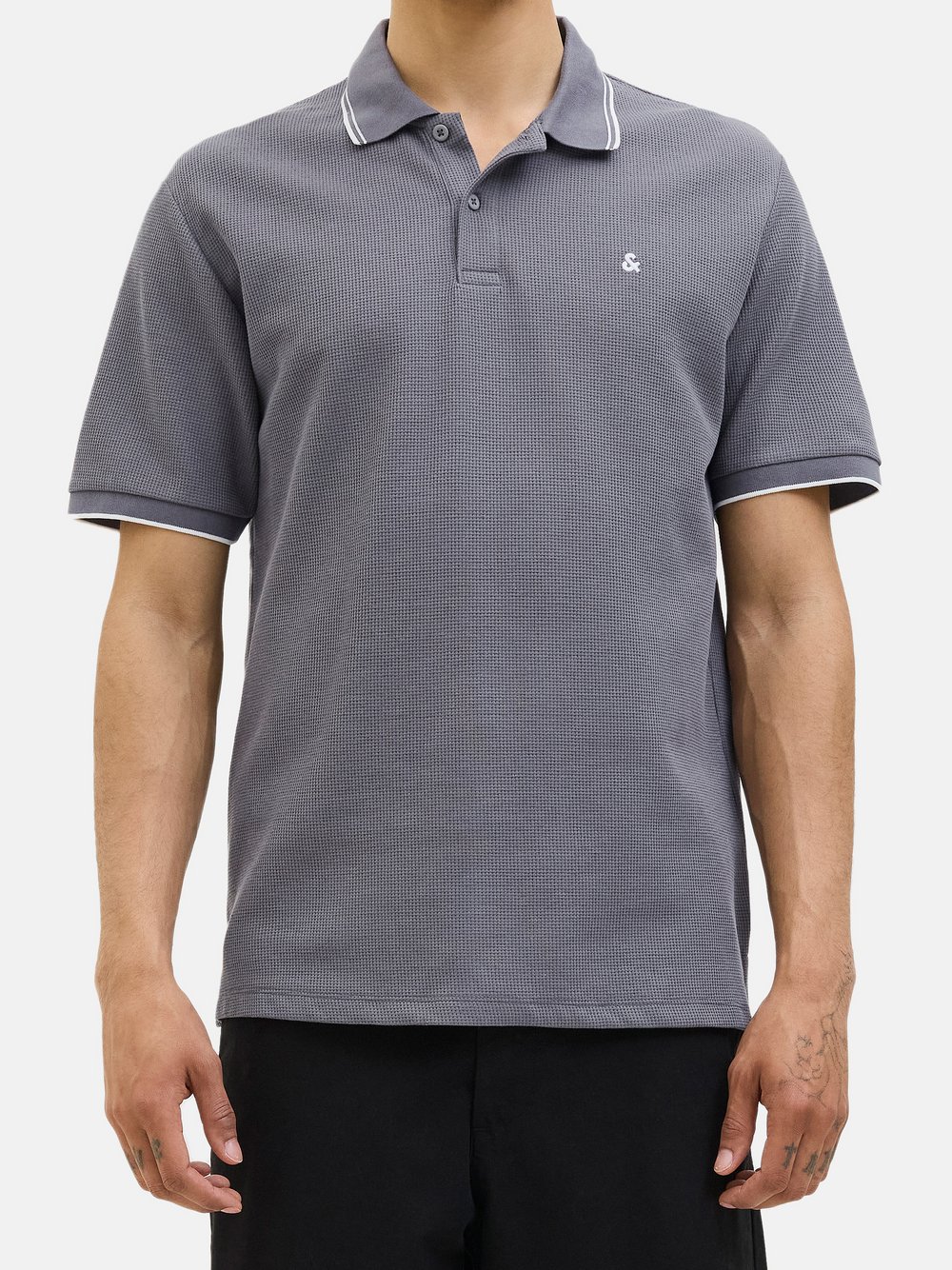 Jack & Jones Poloshirt Herren grau, XL