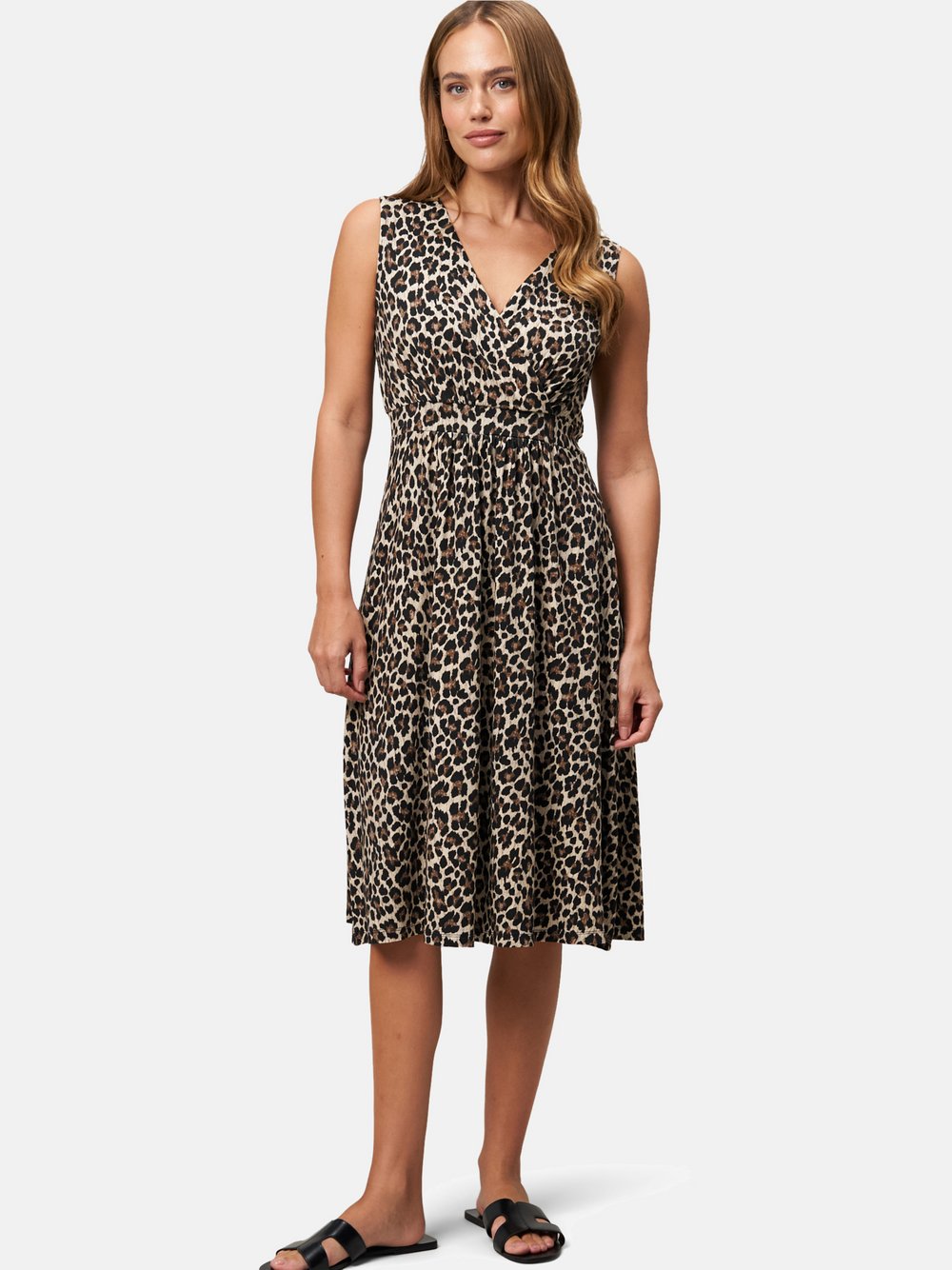zero Jerseykleid Damen Viskose braun gemustert, 40