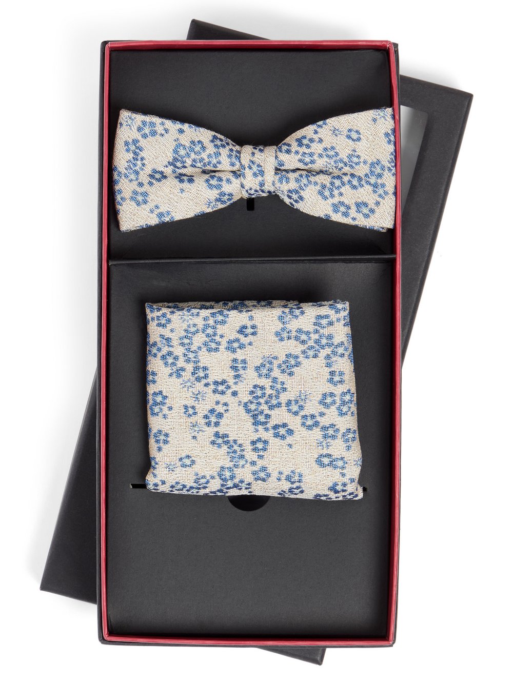 CG - CLUB of GENTS Fliege und Einstecktuch Herren Regular Fit Baumwolle mehrfarbig gemustert, ONE SIZE