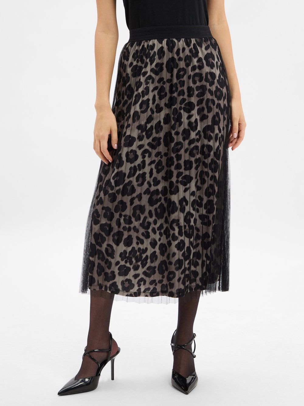 s.Oliver BLACK LABEL Rock Damen Mesh mehrfarbig gemustert, 48