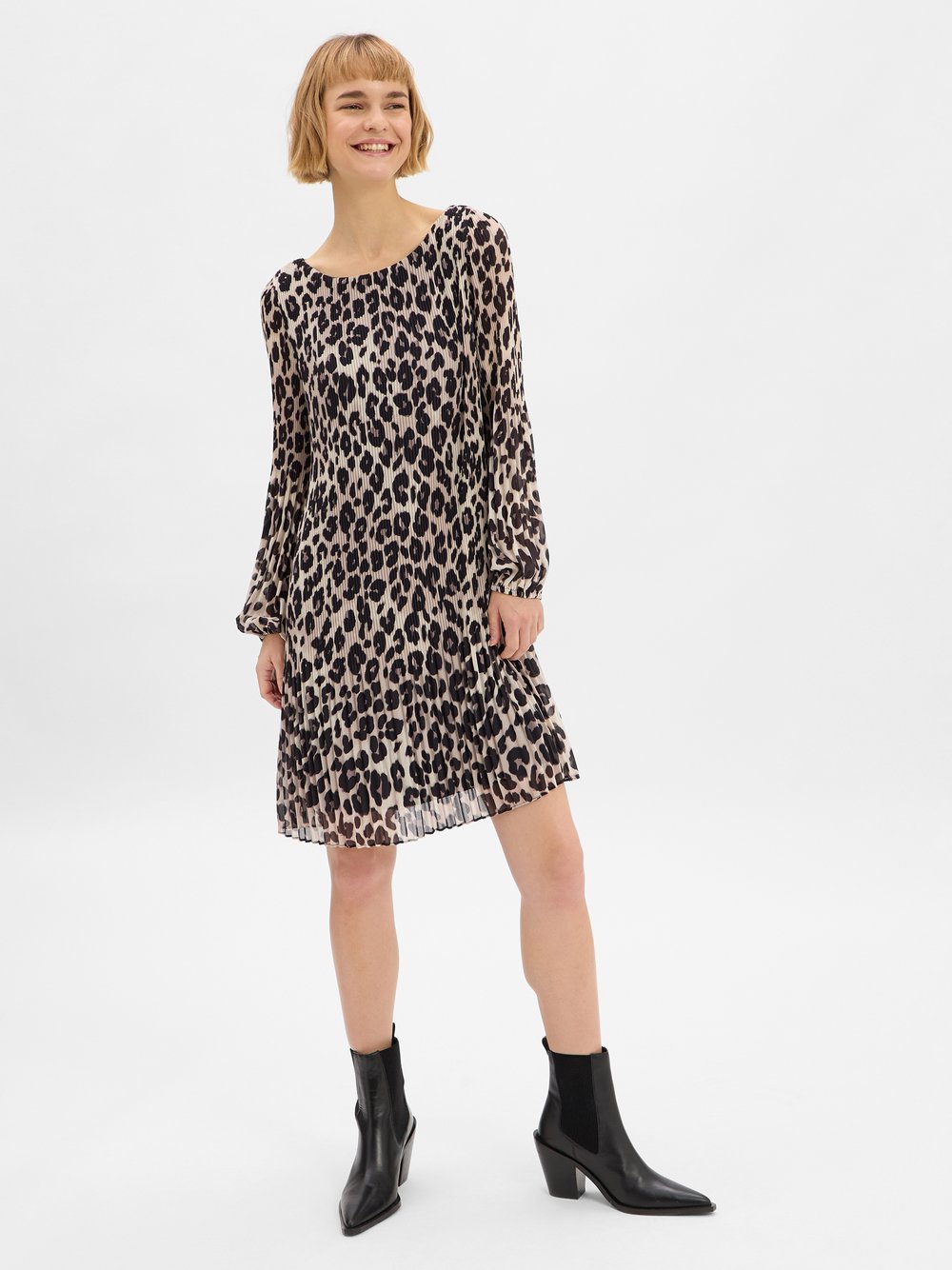 s.Oliver BLACK LABEL Kleid Damen mehrfarbig gemustert, 46