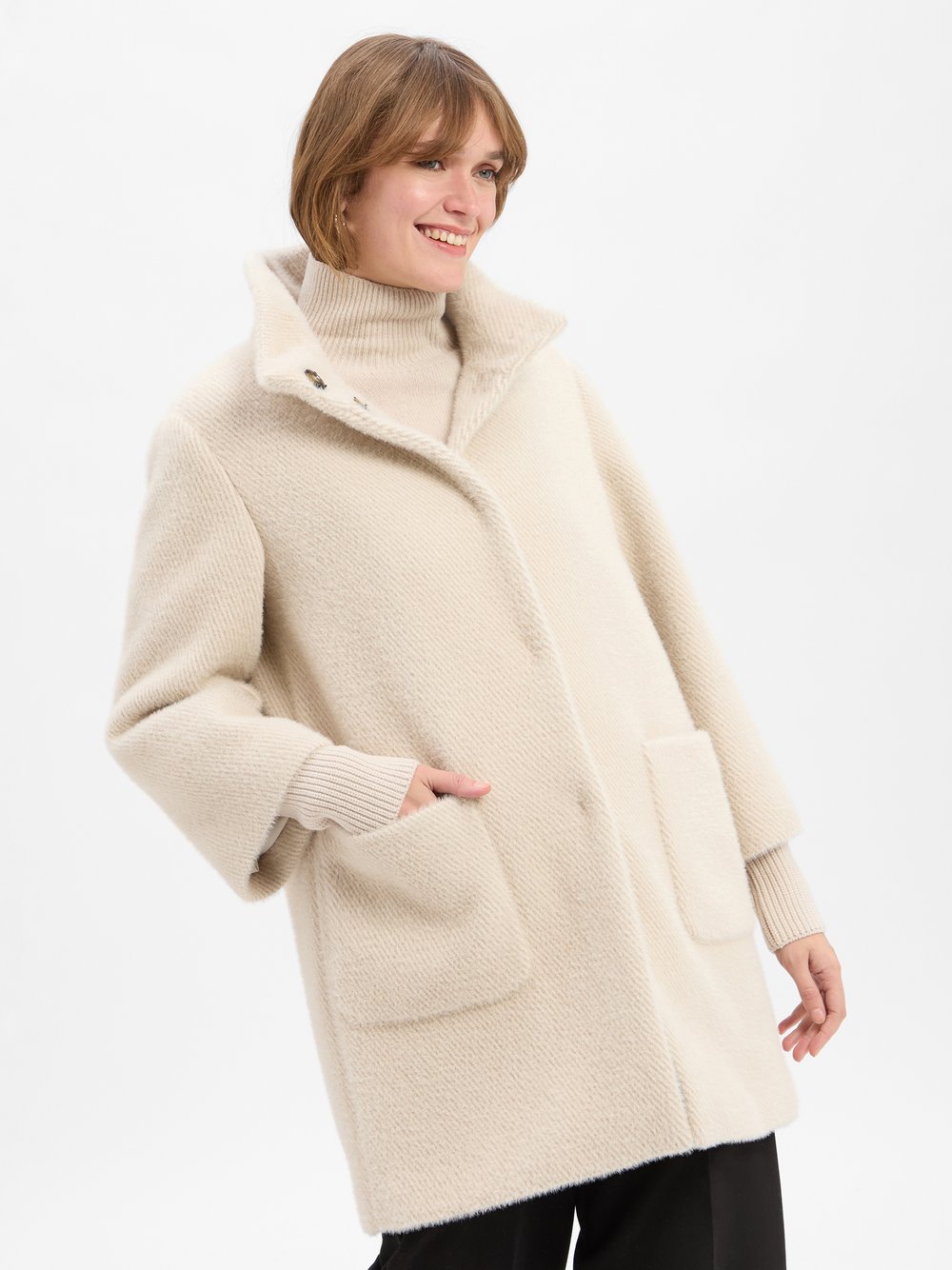 Thumbnail - s.Oliver BLACK LABEL Jacke Damen Polyamid beige strukturiert, 36