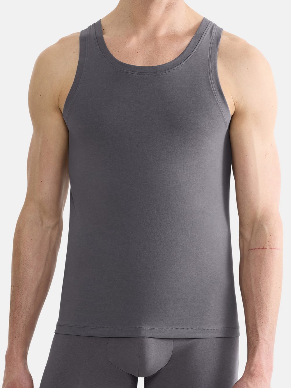 Thumbnail - sloggi Unterhemd Herren Baumwolle grau, XXL