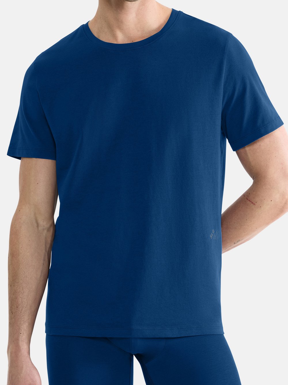 Thumbnail - sloggi T-Shirt Herren Baumwolle blau, M