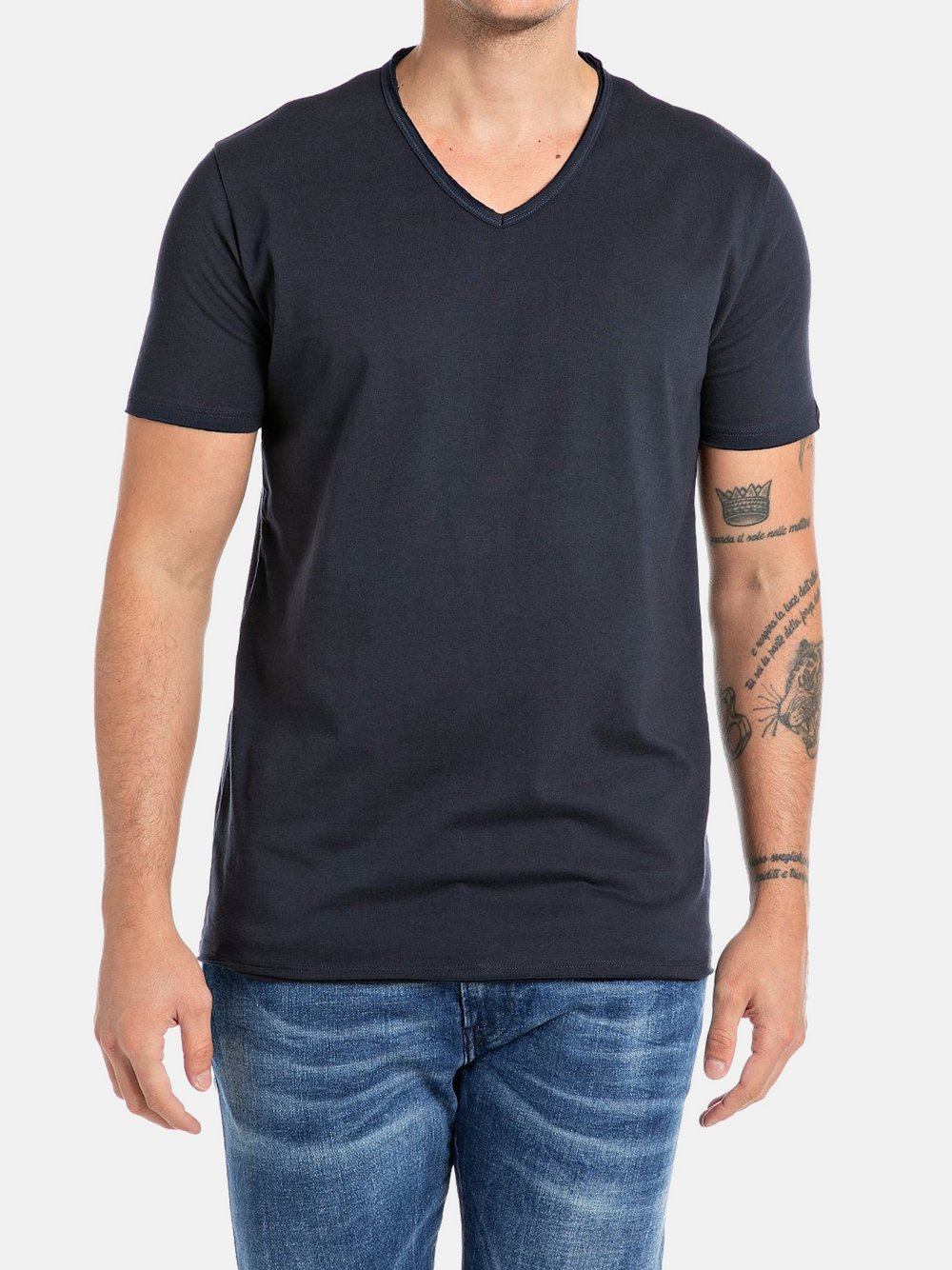 Thumbnail - Replay T-Shirt Herren Baumwolle blau, XXL