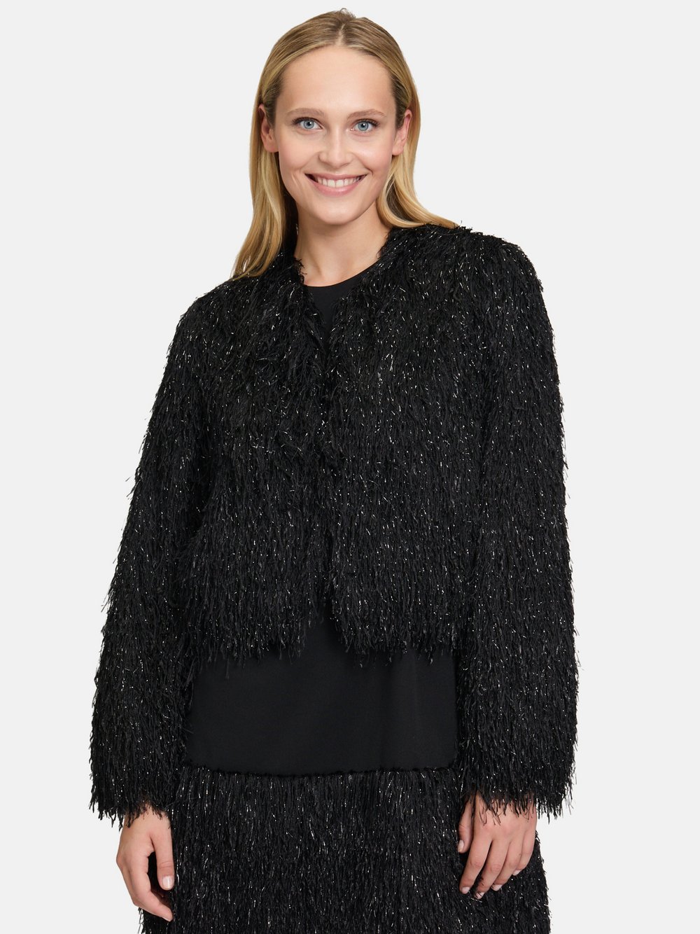 Vera Mont Bomberjacke Damen schwarz, 40