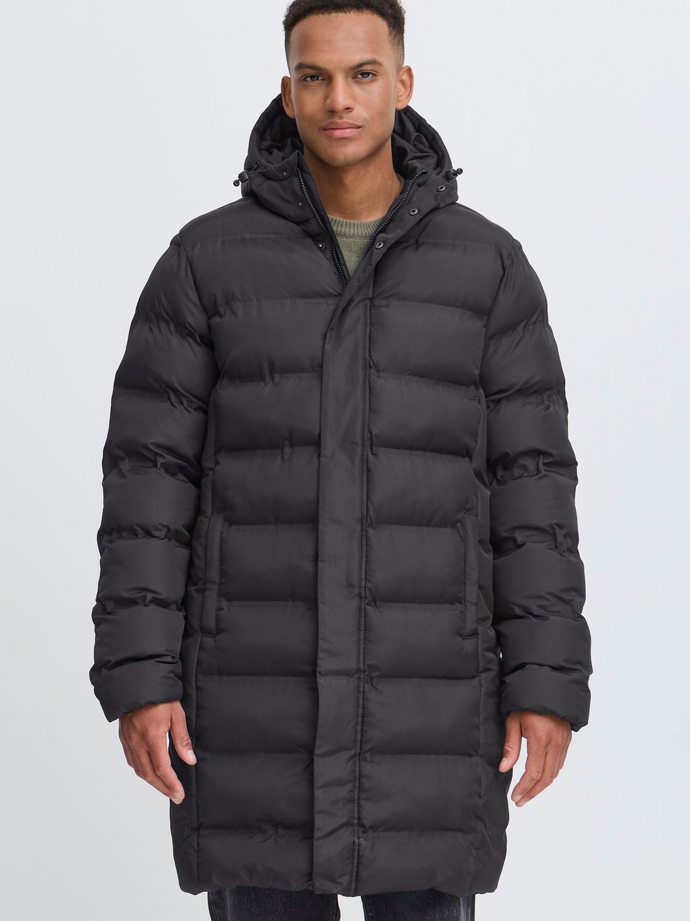 Solid Parka Herren schwarz, L