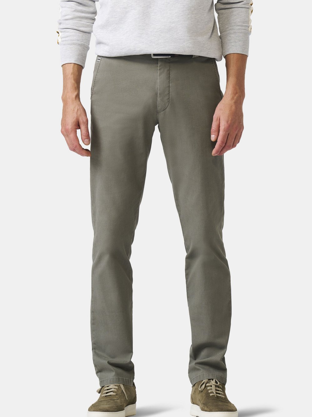MEYER Chino BONN Art.1-8121 Herren Baumwolle grün, 110