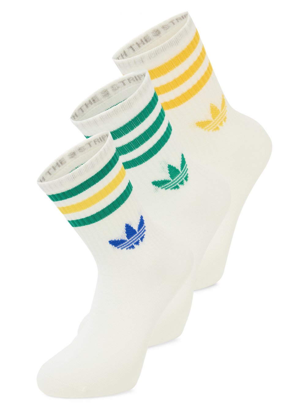 adidas Originals Socken im 3er-Pack Damen Baumwolle mehrfarbig gemustert, M
