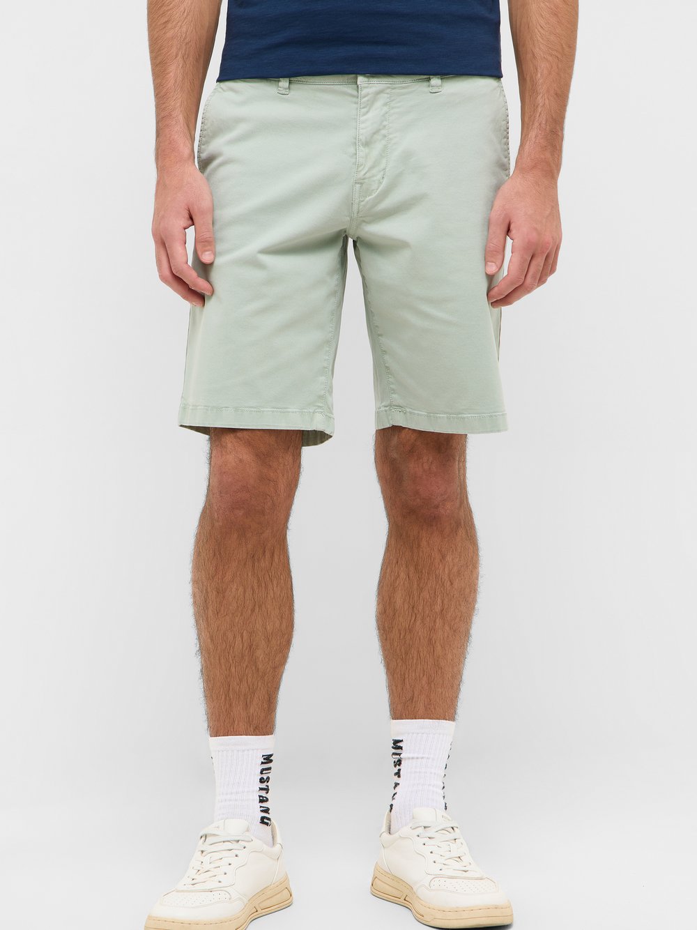 Mustang Chino Hose Herren Baumwolle grün, 42