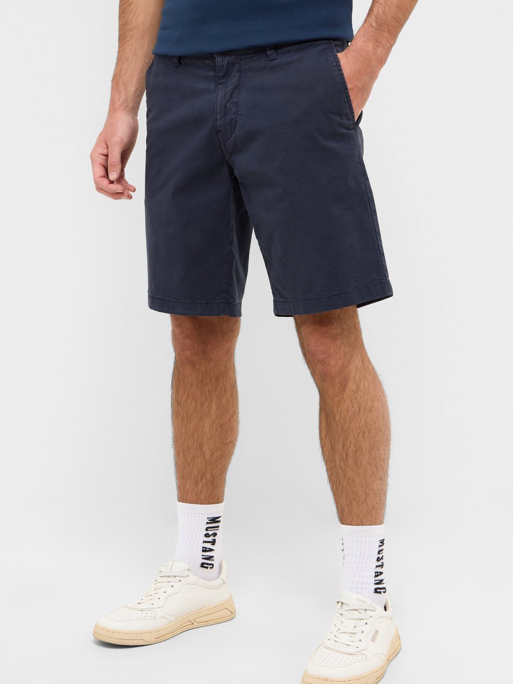 Thumbnail - Mustang Chino Hose Herren Baumwolle blau, 30