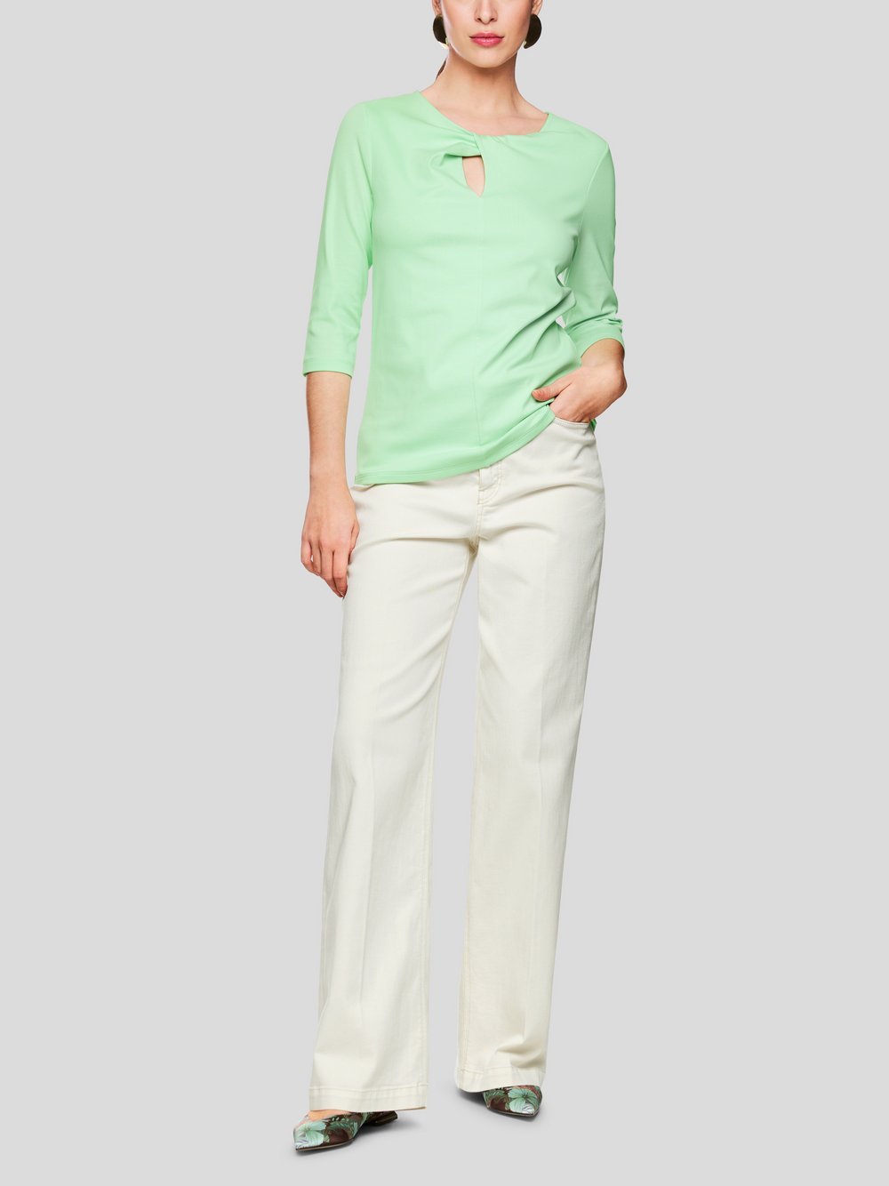 Marc Cain T-Shirt Damen Baumwolle grün, 34