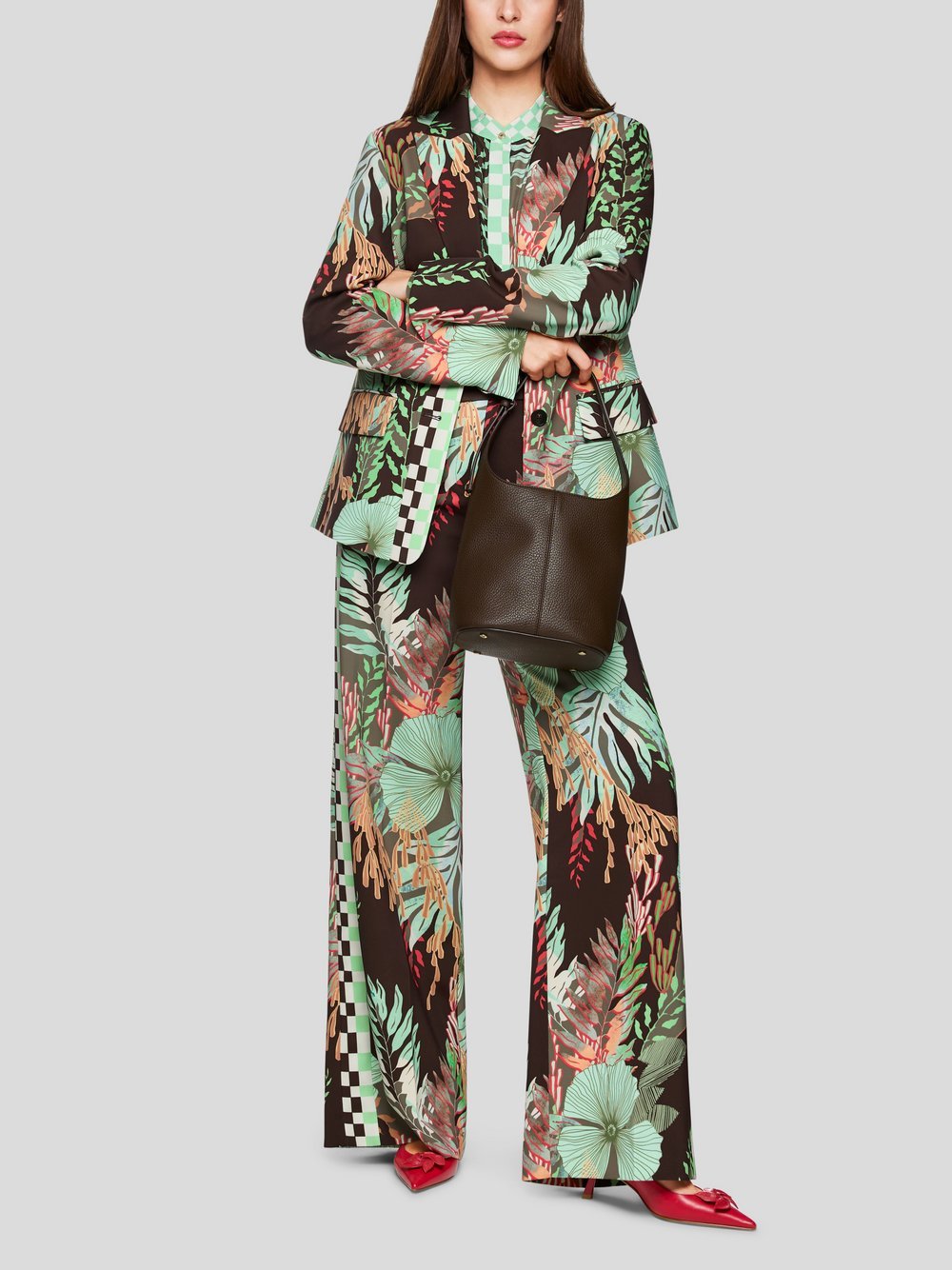 Thumbnail - Marc Cain Blazer Damen braun gemustert, 40