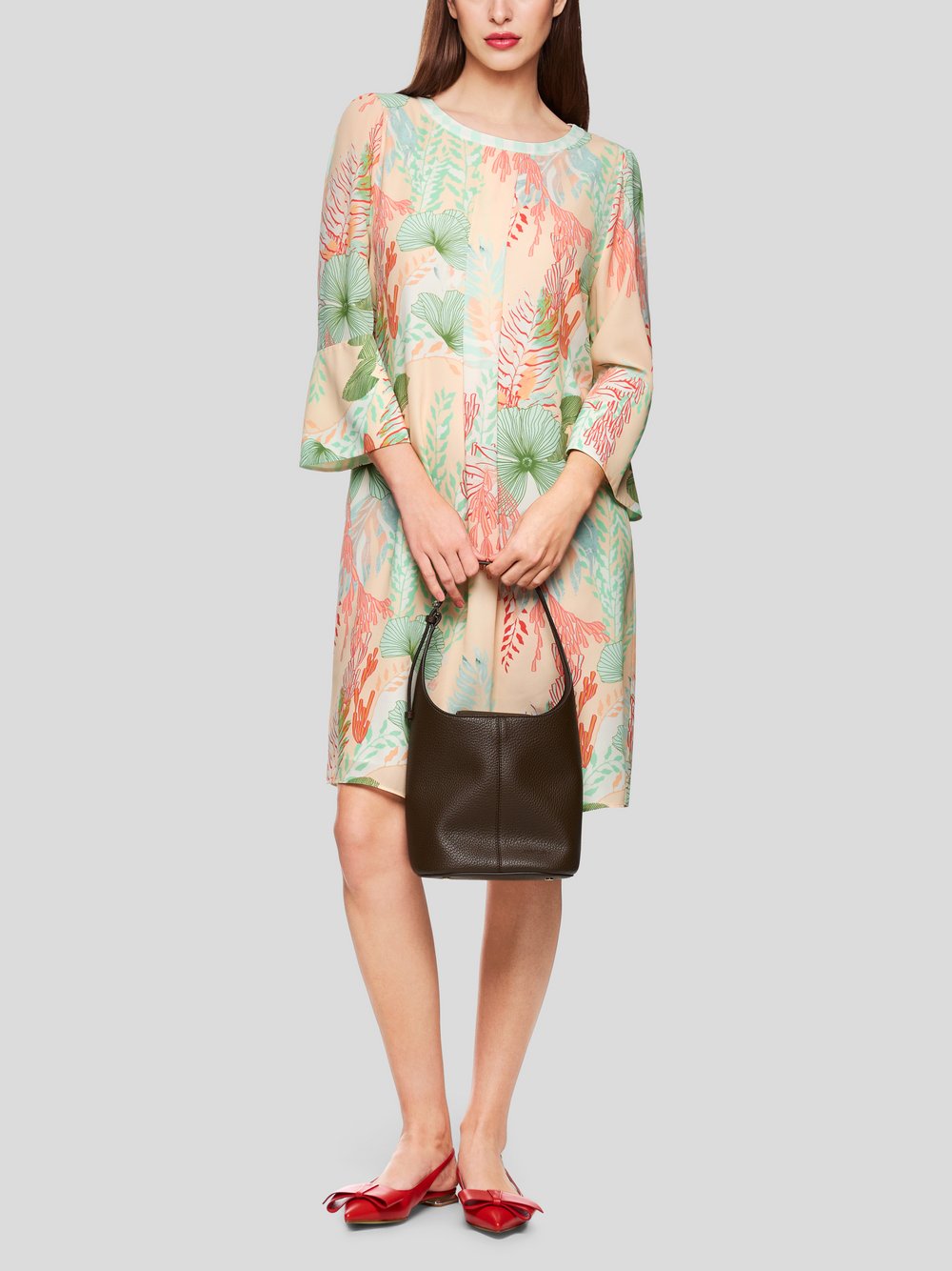 Marc Cain Kleid Damen beige gemustert, 42