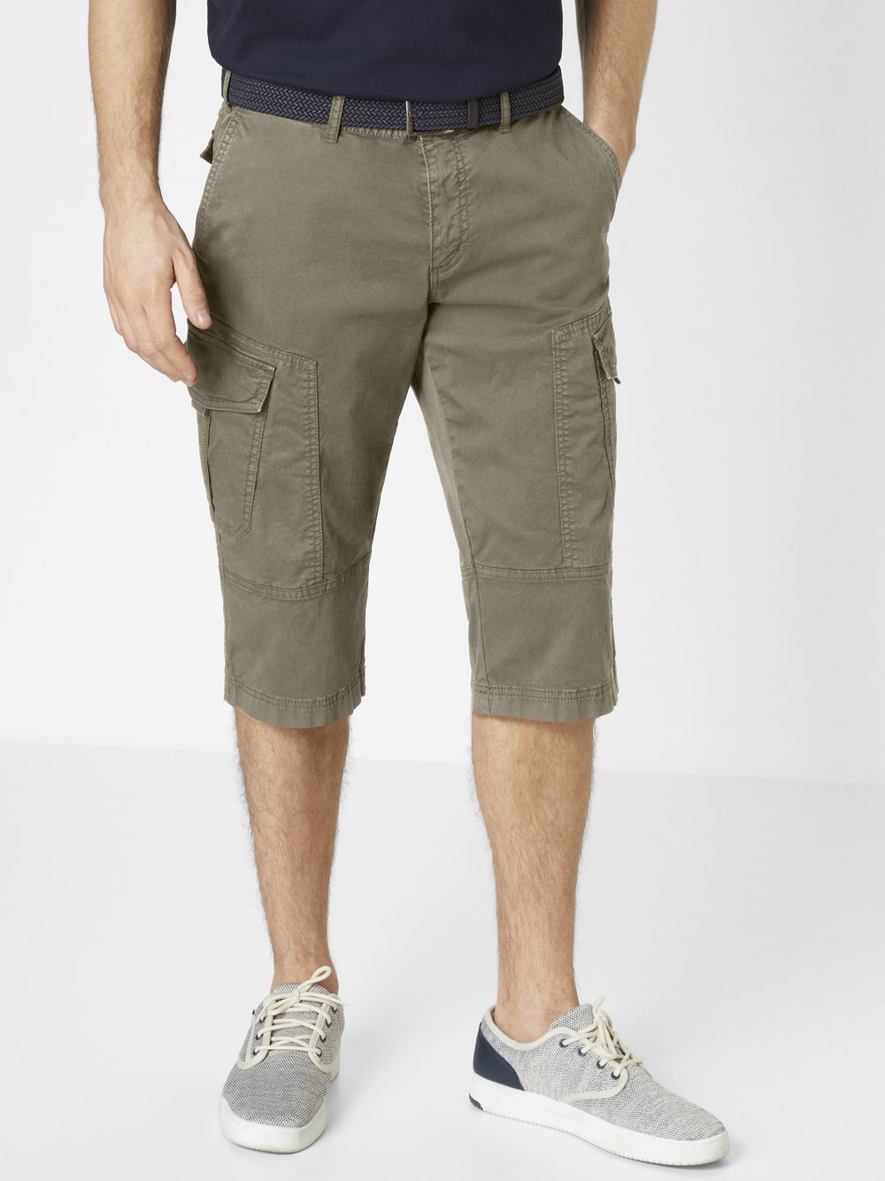 Thumbnail - Redpoint Bermuda Herren Baumwolle grün, 34