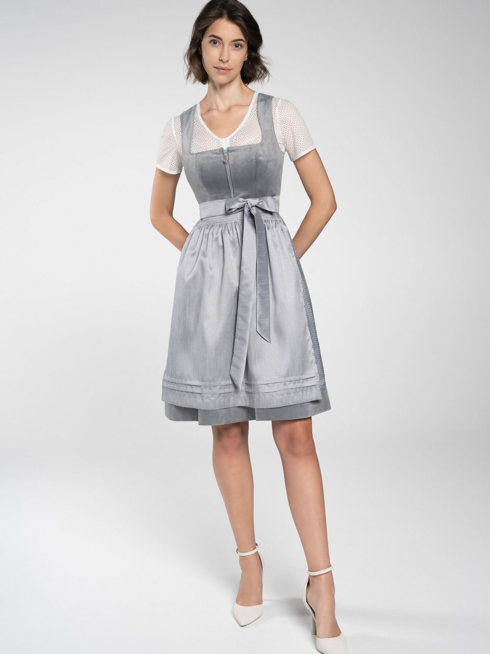Spieth & Wenksy Dirndl Damen silber, 38